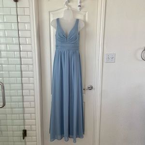 NWOT Lulus Light Gray Blue Maxi Dress